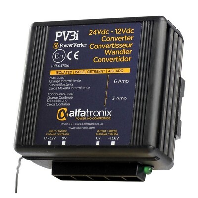 Alfatronix PV3I DC-DC Wandler 24v-12v 3A 36W Isoliert