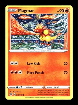 Pokemon Brilliant Stars MAGMAR #019/172