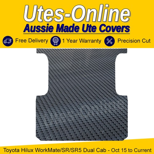 Heavy Duty Perforated Rubber Ute Mat (Extra Thick Mat) For TOYOTA HILUX DUAL CAB - Picture 2 of 4
