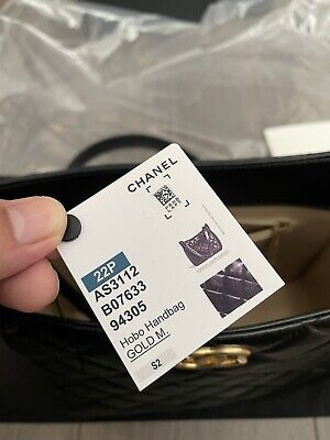 Chanel Hobo Bag Shoulder / Crossbody Black Lamb Skin Gold Metal 2022  Classic