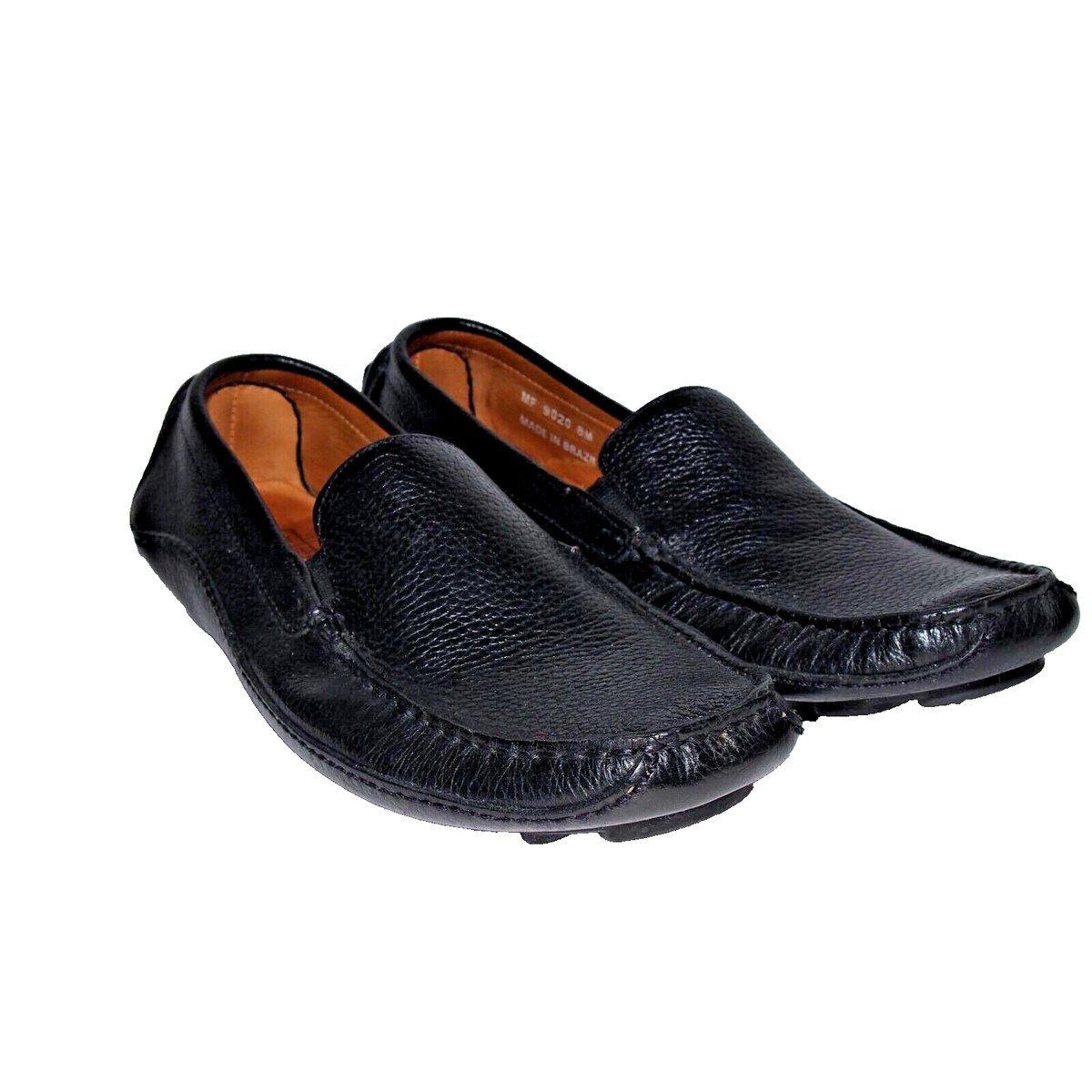 Mercanti Fiorentini Relax Driving Loafer Shoes Black Slip On 