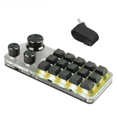 Mechanical Keyboard RGB 15/12/6 Custom Keypad Hotswap Macropad Knob Keyboard