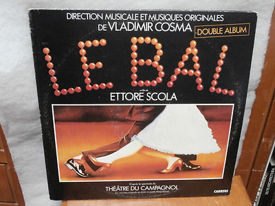 ** LE BAL ETTORE SCOLA LP OST Vladimir Cosma 2LP  1984 colonna sonora film **