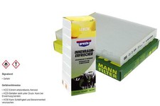 MANN Innenraum-Filter CU 21 009+Presto Klima Fresh Lemon Duft für KIA Soul II PS