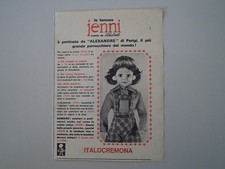 advertising Pubblicità 1965 BAMBOLA JENNI ITALOCREMONA