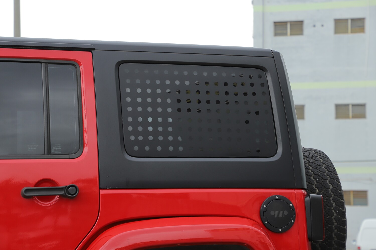 Rear Window Triangle Sticker Trim For Jeep Wrangler JK 4Door 2011-18 Accessories