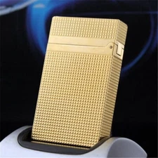Luxury Retro  Cigarette  Bright Ping Sound  Gas HIGH END Metal Engraving Lighter