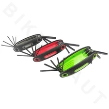 3PC Allen Folding Wrench 25 total Key Hex Set: 1-SAE, 1-TORX(Star) & 1-METRIC 