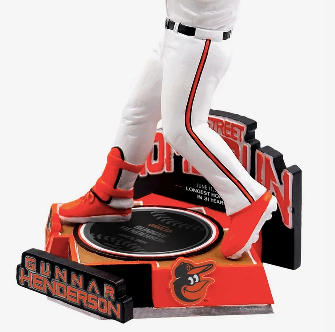 Gunnar Henderson Baltimore Orioles Eutaw Street Bobblehead - NIB! Ltd Ed 144 - Image 2 of 4