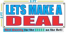 LETS MAKE A DEAL Banner Sign NEW Larger Size Best Quality for The $$$ RWB CAR