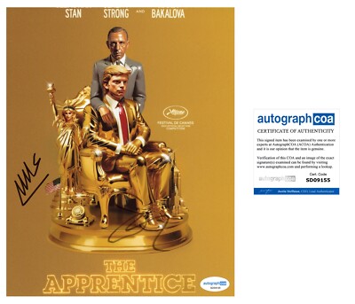 Sebastian Stan & Ali Abassi ''The Apprentice'' Autogramm signed 10x8 Foto ACOA