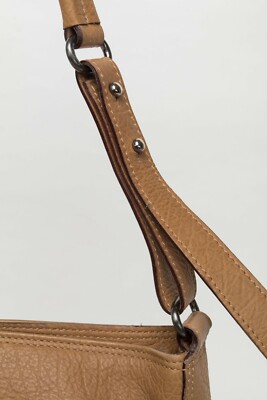 Sac Max Mara Authentique En Cuir Beige Vintage - Taille Moyenne - Italie - Très Bon état !