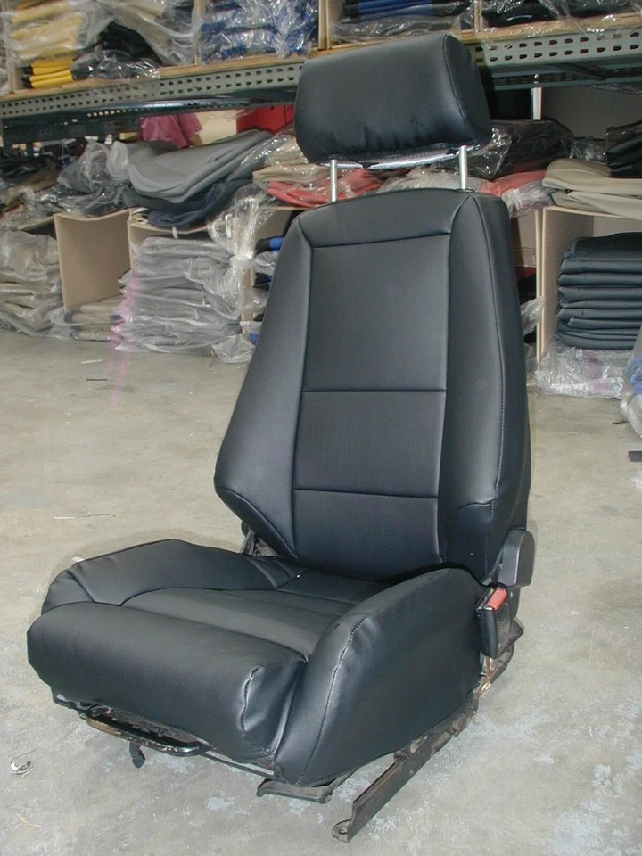 BMW E21 320i RECARO 1977-1983 CUERO-COMO 2 FUNDAS ASIENTOS DELANTEROS (PAR) 13 colores Foto 3 de 4