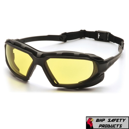 PYRAMEX HIGHLANDER XP SAFETY GLASSES AMBER ANTIFOG LENS SUNGLASSES