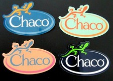 CHACO Footwear Set of 4 Logo Decals / Stickers 5" Long Camp Hike Beach Sports