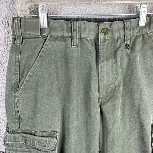 Boy Scouts of America BSA Cargo Pants Youth 14 Green Convertible Shorts 26 x 23 - Picture 2 of 15