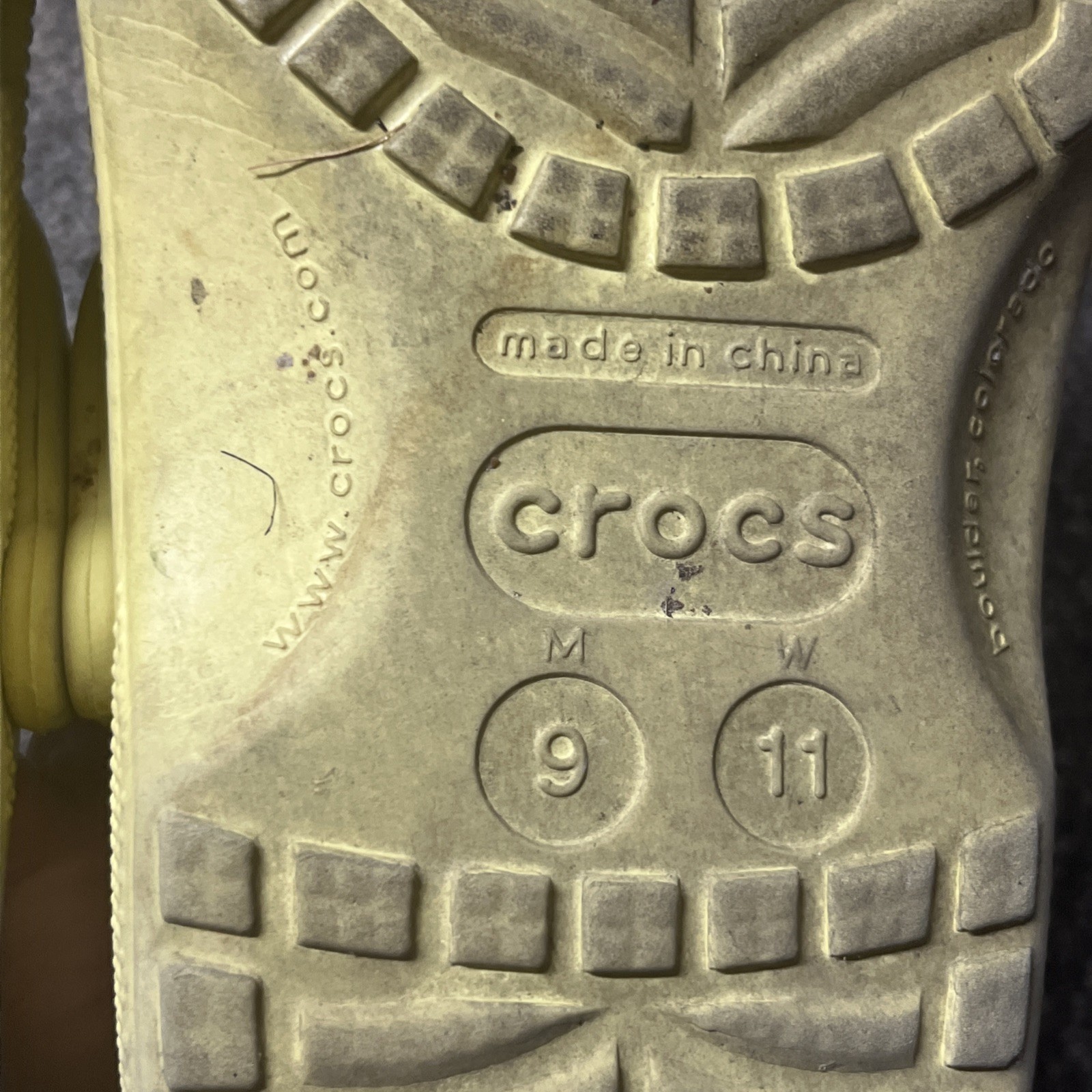 Crocs Classic Clogs Original Yellow Size 9 Men's 11 Women's image 4