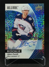 2023-24 Allure Adam Fantilli Blue Line Rookie Auto / 35 Blue Jackets # 110 (RC)
