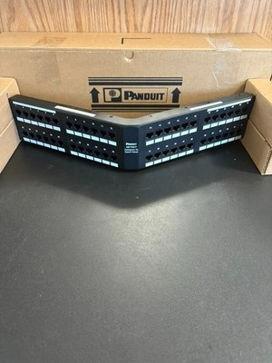 NEW Panduit NetKey Cat5E 48-port Angled Punchdown Patch Panel 2RU NKA5EPPG48/N