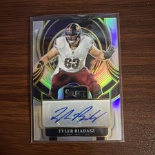2025 Panini Select - Select Signatures Tyler Biadasz #SIP-TBZ (AU, RC)