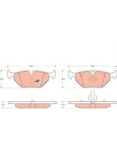 TRW Brake Pads fits BMW Z3 2.0 E36 Roadster i (GDB1344)