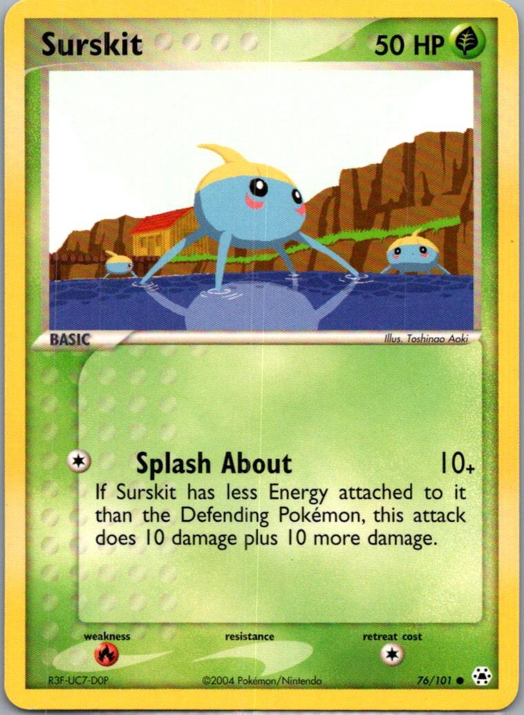 Surskit 76/101 Common Hidden Legends Pokemon Lightly Played 2