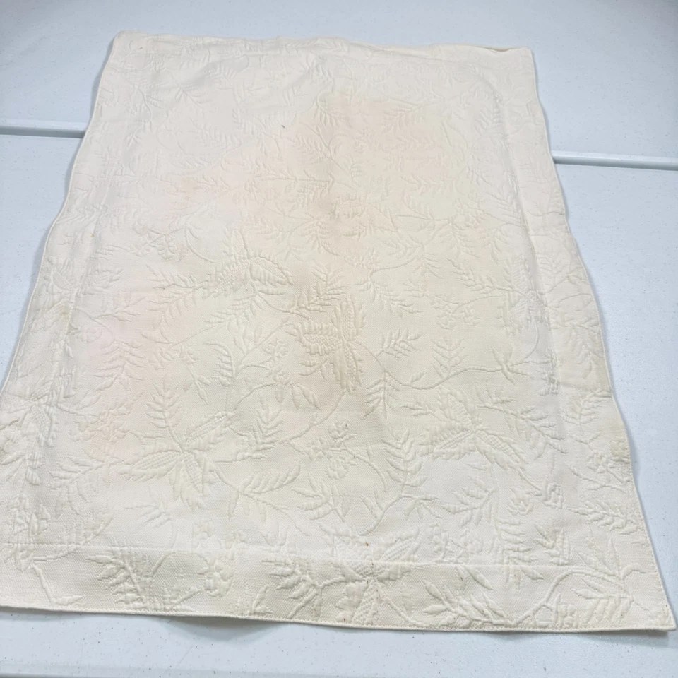 lauren ralph lauren sham estándar crema damasco floral algodón Foto 2 de 4