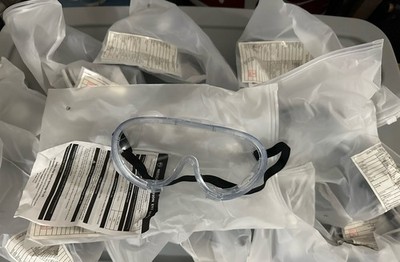 2 Pair Medical Isolation Eye Mask / Vented Safety Goggles (LYS001)