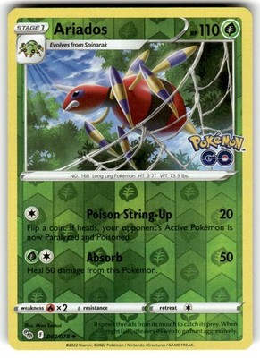 Ariados - 007/078 - Uncommon - Reverse Holo - Near Mint