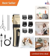 Ceramic Blade Rechargeable Pet Clippers - Low Noise, Adjustable Hair Length