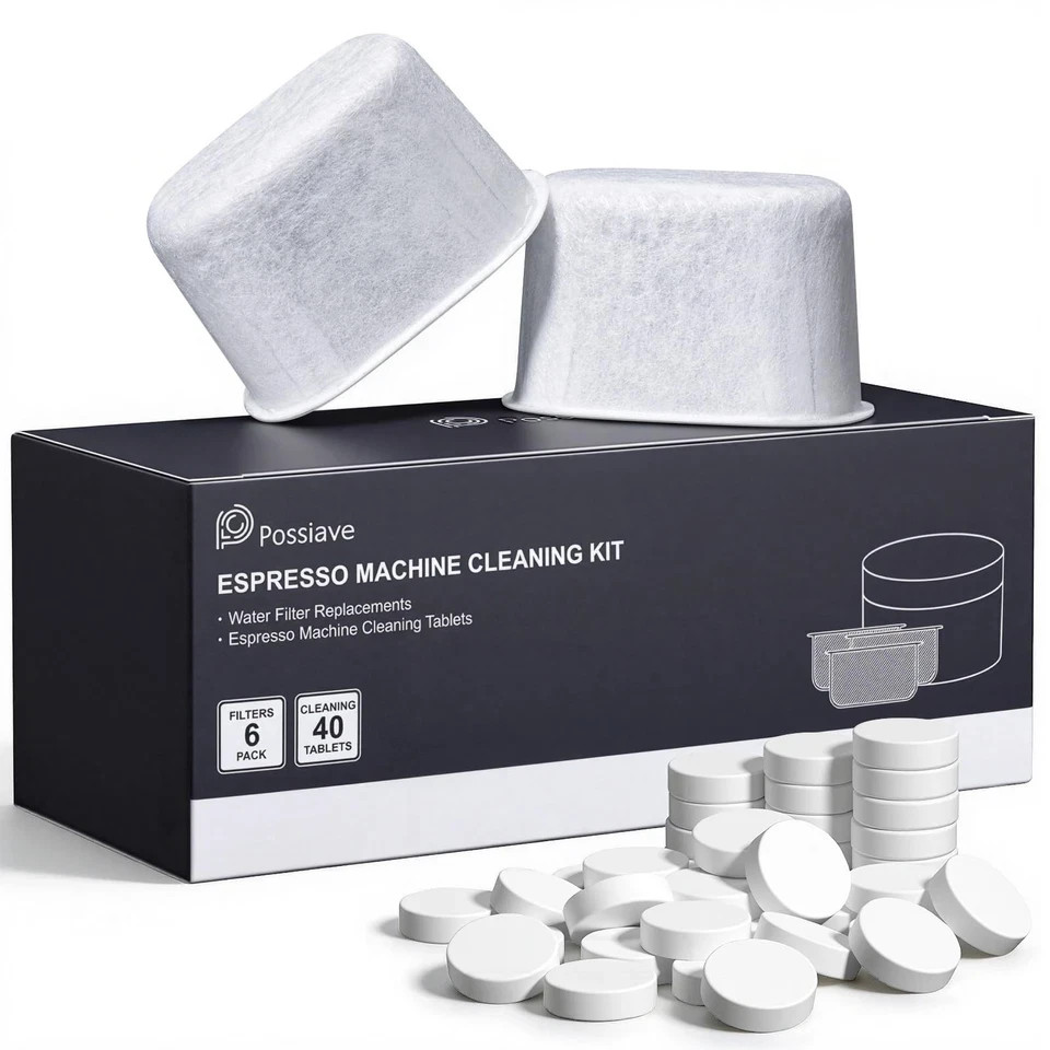 possiave Espresso Cleaning Kits for Breville Machines, Includes 40 Cleaning Tabl