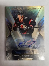Brady Tkachuk 2025-26 Upper Deck Black Diamond Hockey Auto /25