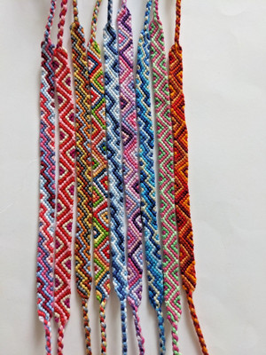 Freundschaftsarmband Freundschaftsband geknüpft Ethno Bunt geflochten