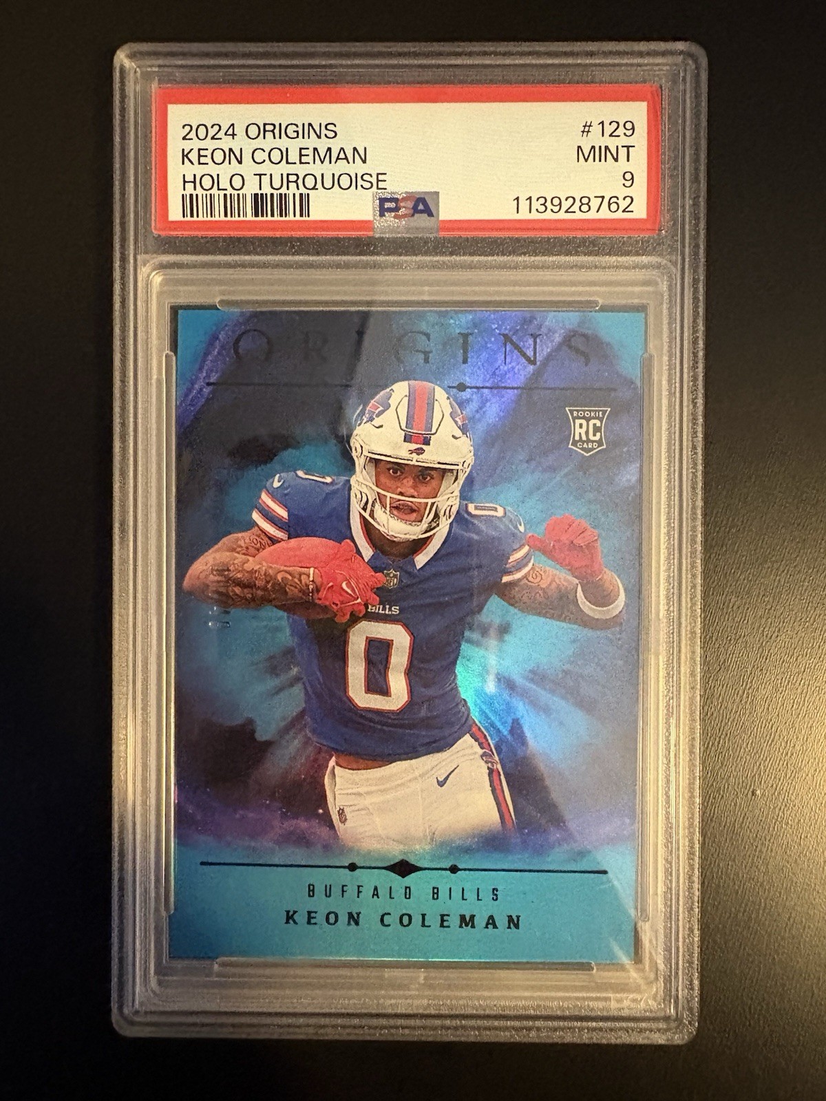 2024 Panini Origins - Rookies Keon Coleman #129 Teal /49 (RC)