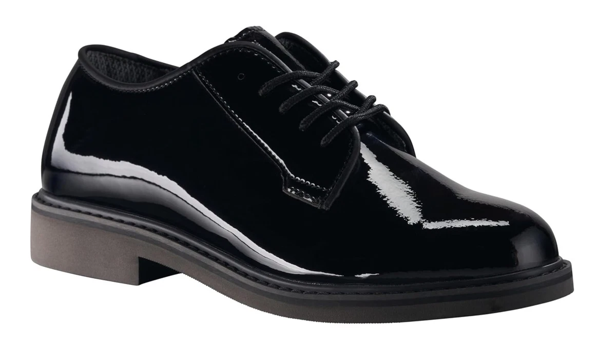 Black Patent Leather Oxford Dress Shoes for Men for sale | eBay
