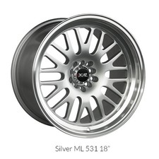 Xxr Wheels Rim 531 18x8.5 5x1005x114.3 Et35 73.1cb Hyper Silver Ml