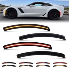 Corvette 14-19 Frontrear Dynamic Smoked Led Side Markers Corvette 14-19 Frontrear Dynamic Smoked Led Side Markers