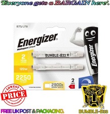 Image of 2 x Energizer LINEAR 78mm R7s 2250 Lumens Halogen Bulb 240V ( 120 W ) - Dimmable