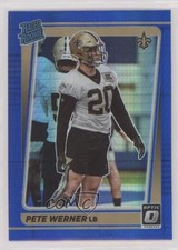 2021 Panini Donruss Optic Rated Rookie Blue Hyper Prizm Pete Werner #276 0c6