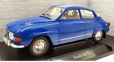 1967 SAAB 96 - V4 Blue Scale 1/18 diecast Rare Collectible car MCG Diecast