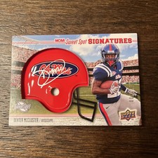 2010 Upper Deck Ncaa Sweet Spot - Rookie Signatures Dexter McCluster #159 Card. rookie card picture