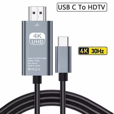 For iPhone 18 17 16 15 ProMax Android 4K Phone to HDMI TV Type-C Mirroring Cable