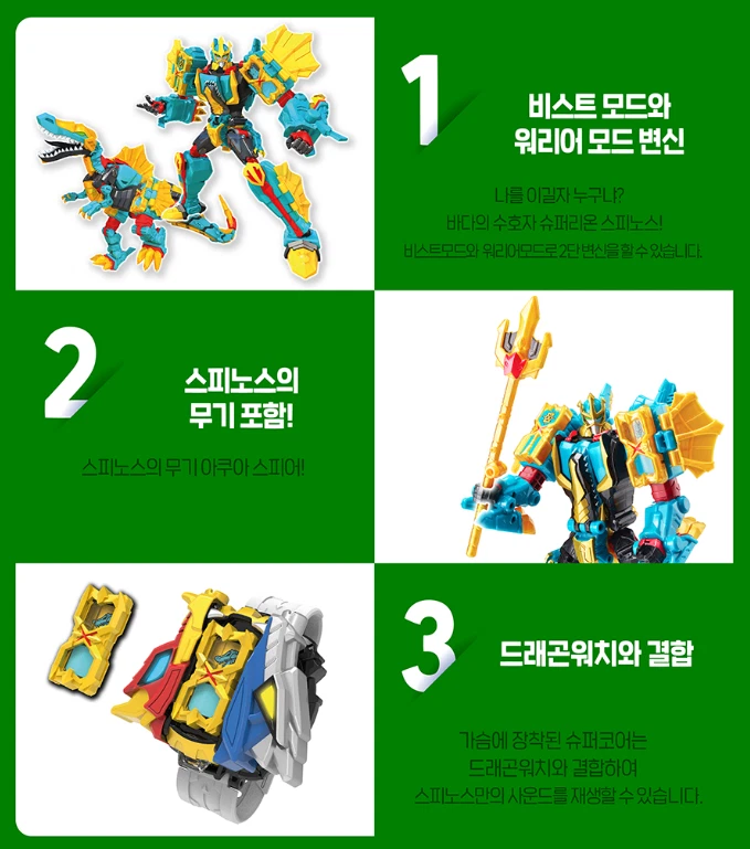 Super10 Spinos Sea Protector Robot Beast Transformer Action Toy 2022 - Image 2 of 4