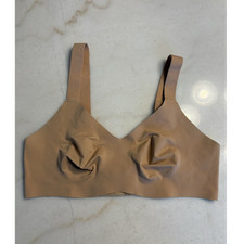 Knix Wireless T-Shirt Bra Beige Adjustable Straps Hook  Eye Size 3