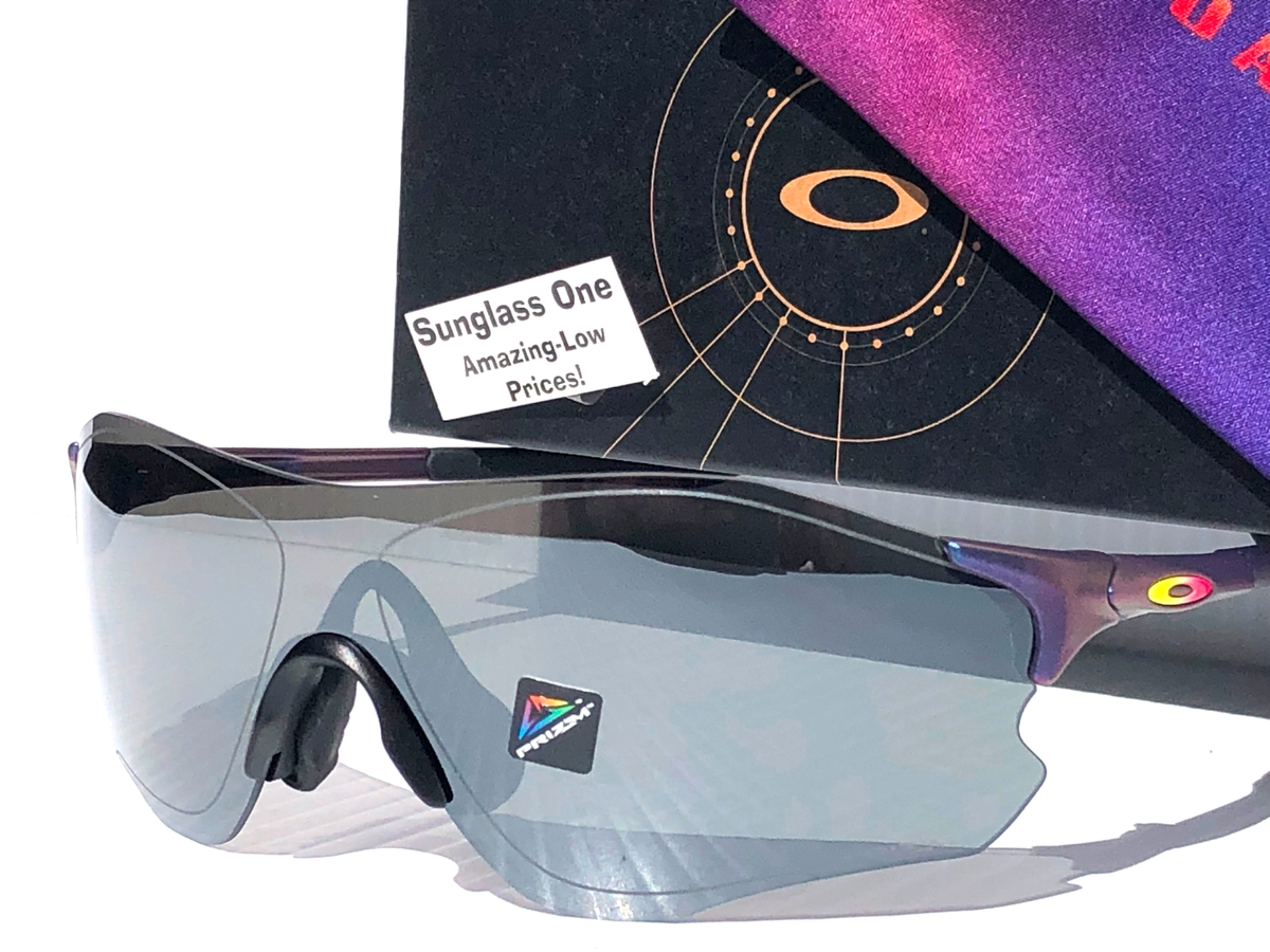 NEW Oakley EVZERO PATH Matte Cyan Purple Colorshift PRIZM Black