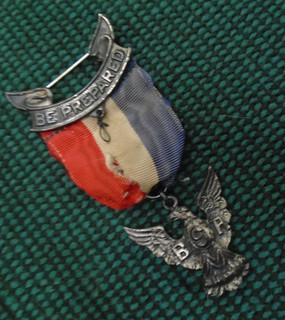 BOY SCOUTS BE PREPARED STERLING SILVER EAGLE PIN BADGE MEDAL AWARD VINTAGE BSA