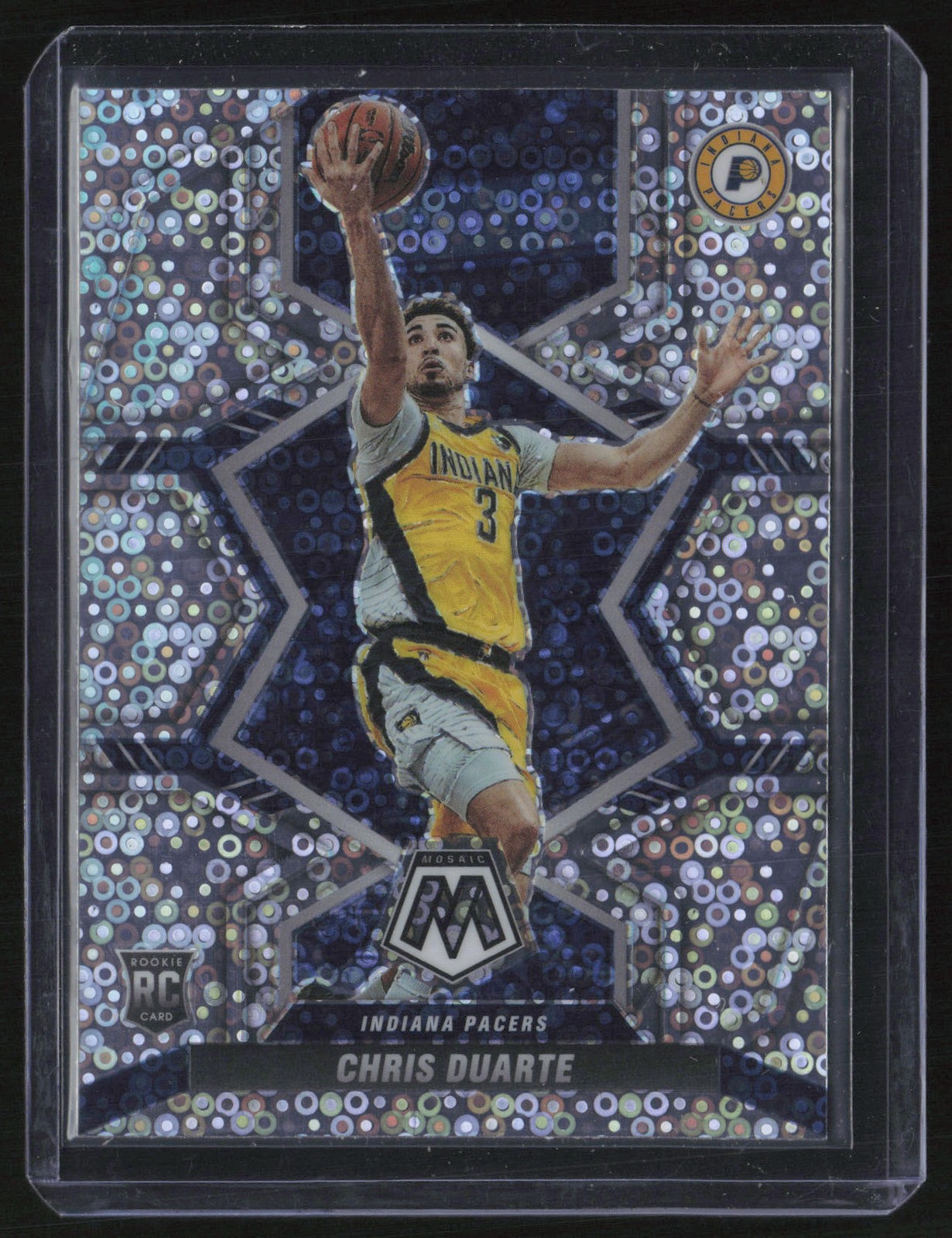 2021-22 Panini Mosaic #217 Chris Duarte Fast Break Silver