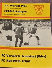 1984/85 FDGB Pokal FC Vorwärts Frankfurt/Oder - FC Rot-Weiß-Erfurt