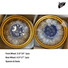 VMX 19/17 Tubeless Wheels Gold Rims For BMW R1200GS Adventure R1250GS 2019-2023