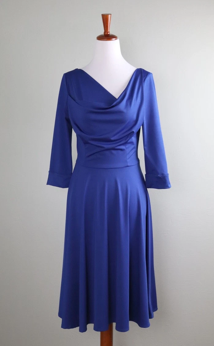 blue floral ruched midi dress zoe kratzmann / halo dress main image 0